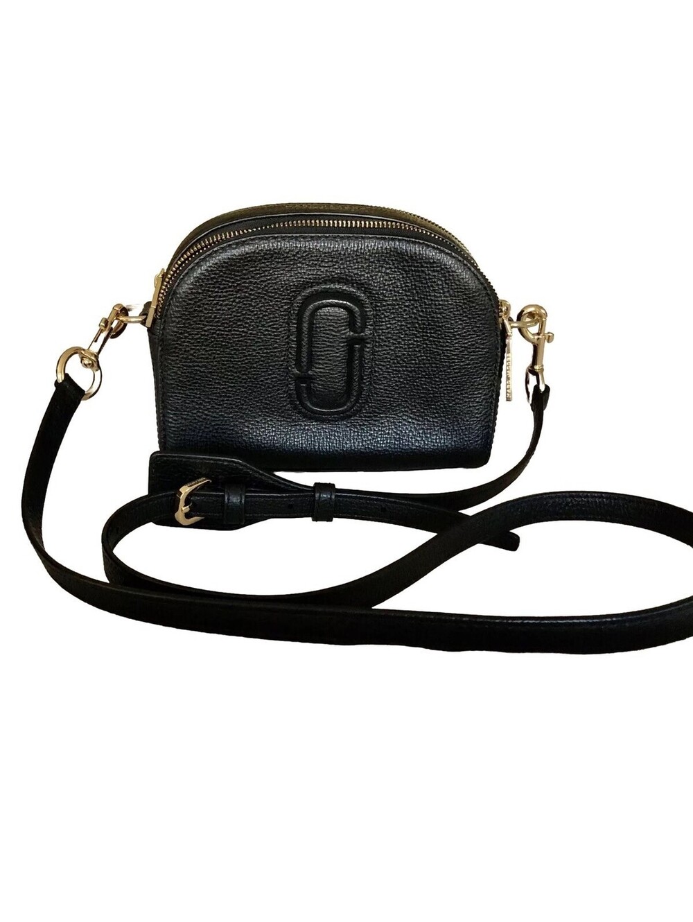 MARC JACOBS Black Pebble Leather Shoulder Bag/ Clutch NWOT